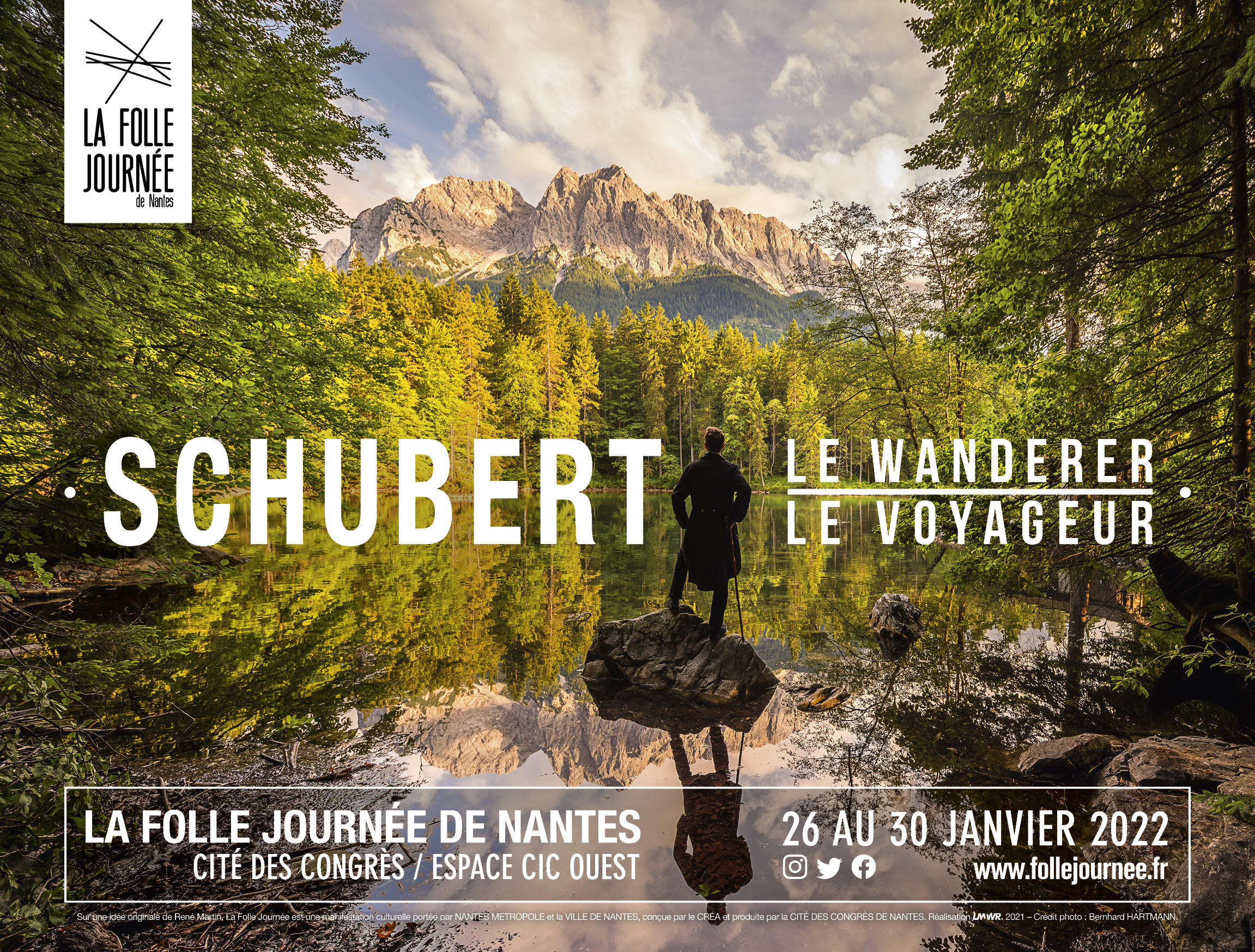 Inscription aux concerts – La Folle Journée de NANTES - du jeudi 27 janvier et du vendredi 28 janvier 2022 à Nantes : « Schubert, le voyageur »