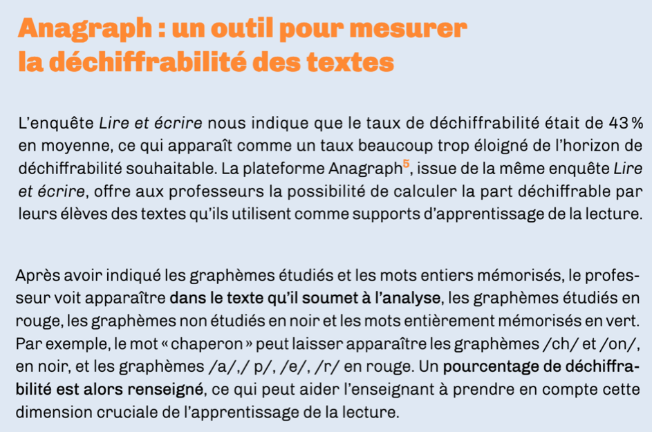 Extrait guide pour enseigner la lecture - Anagraph