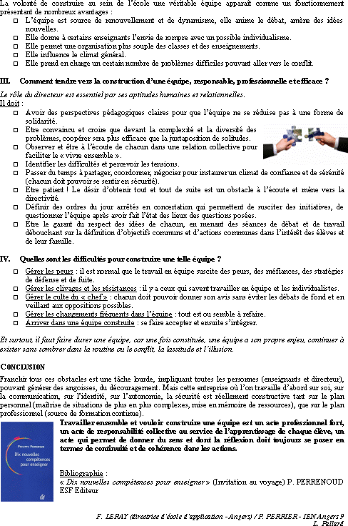 recto-verso n°66 : comment constituer une équipe ? (1)