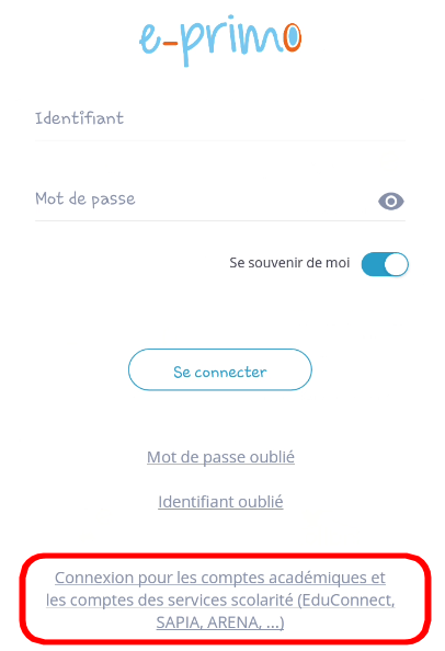 connexion eprimo