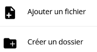 ajouter fichier créer dossier